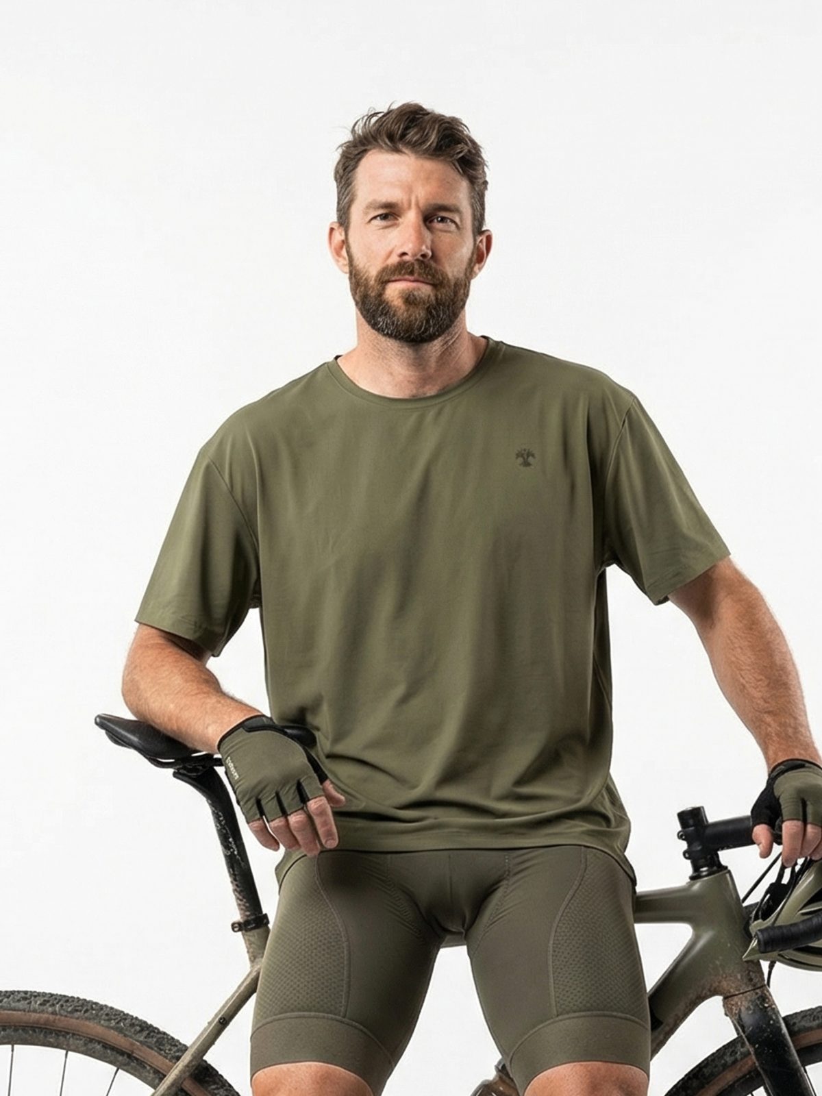 Koszulka rowerowa oversize z kieszeniami