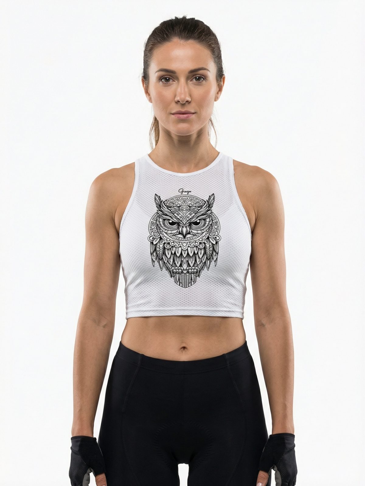 KOSZULKA POTÓWKA DAMSKA SOWA WHITE