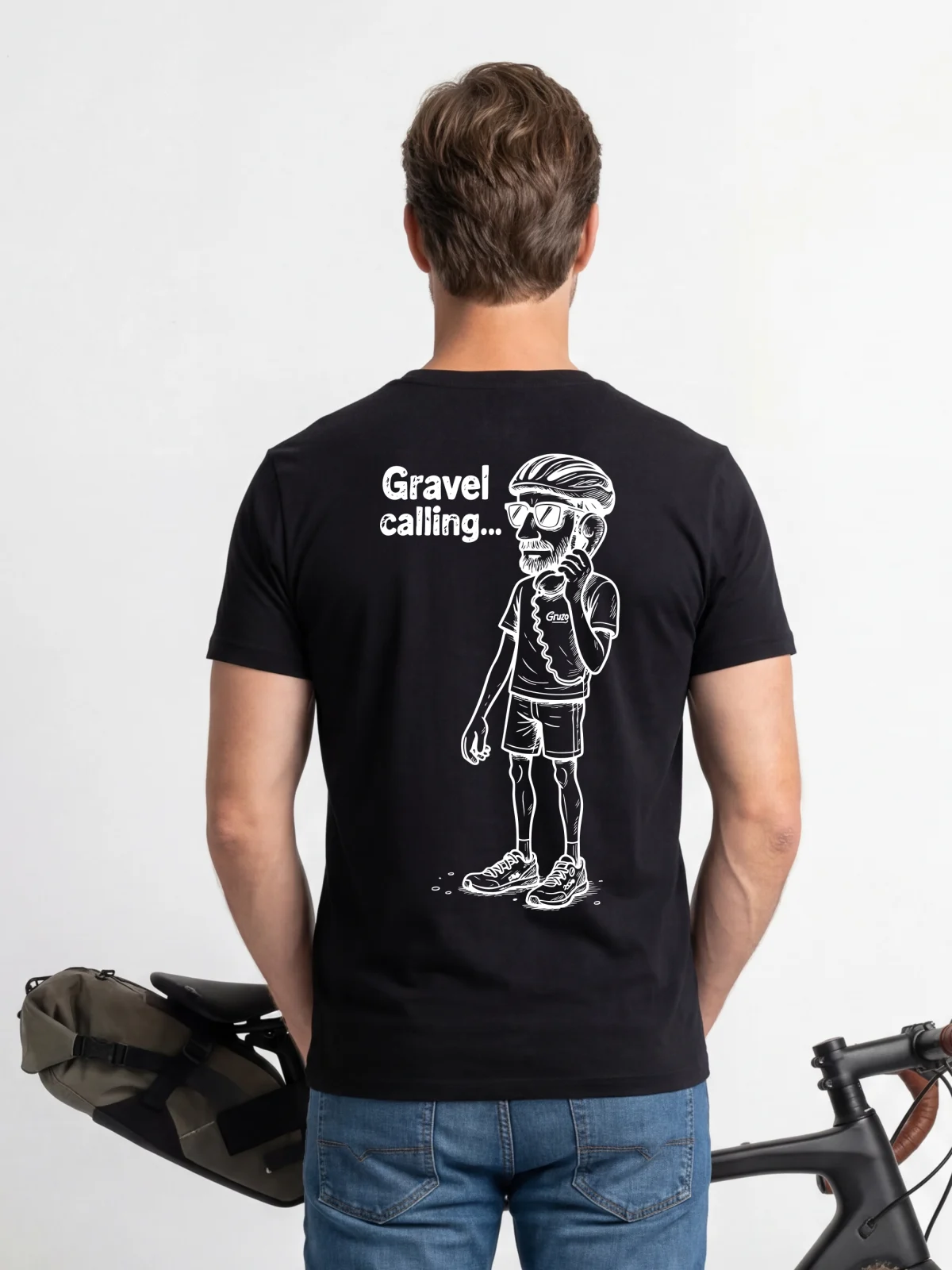 Koszulka na gravela lifestyle bawełniana