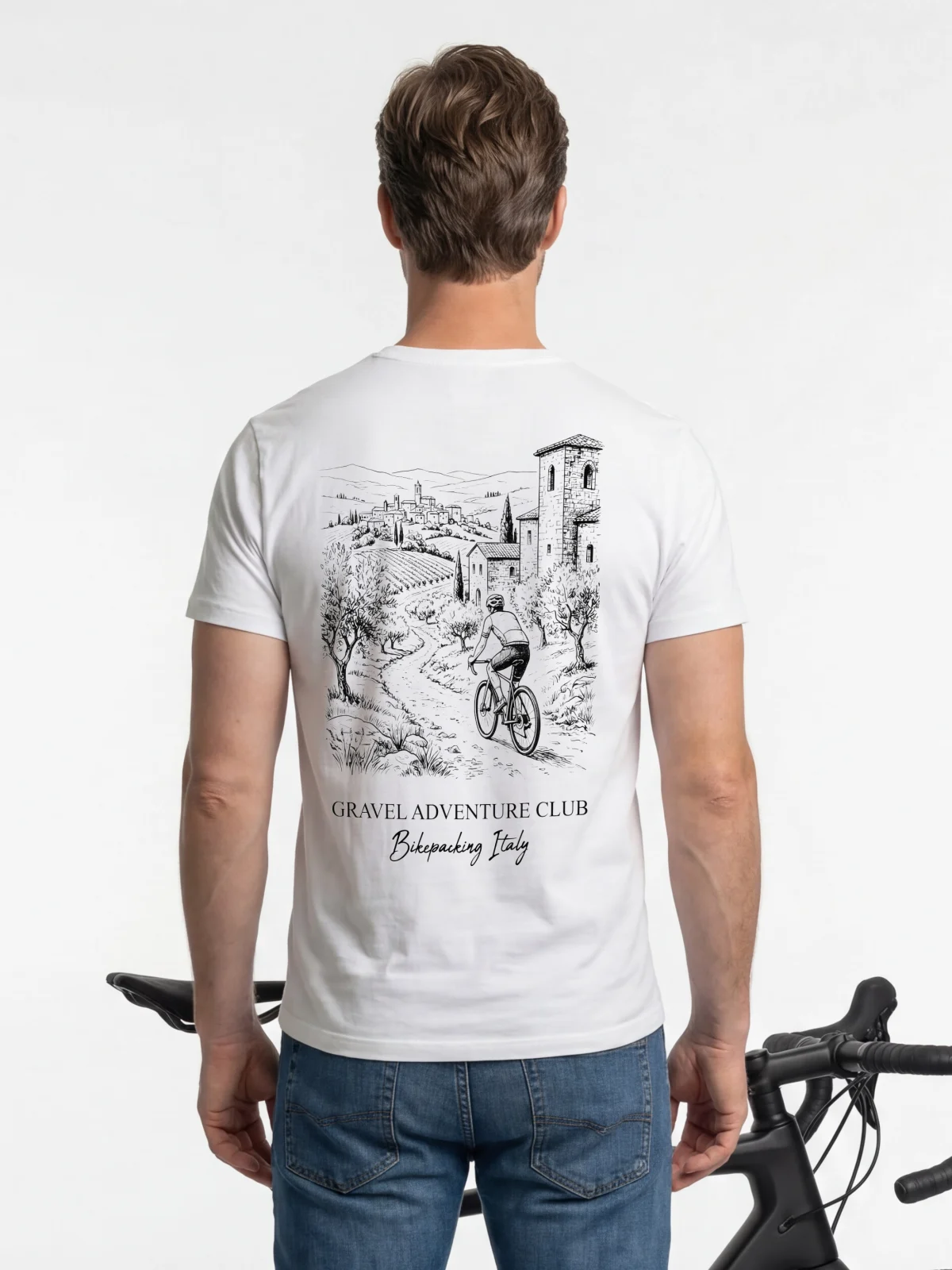 KOSZULKA BAWEŁNIANA GRAVEL Bikepacking