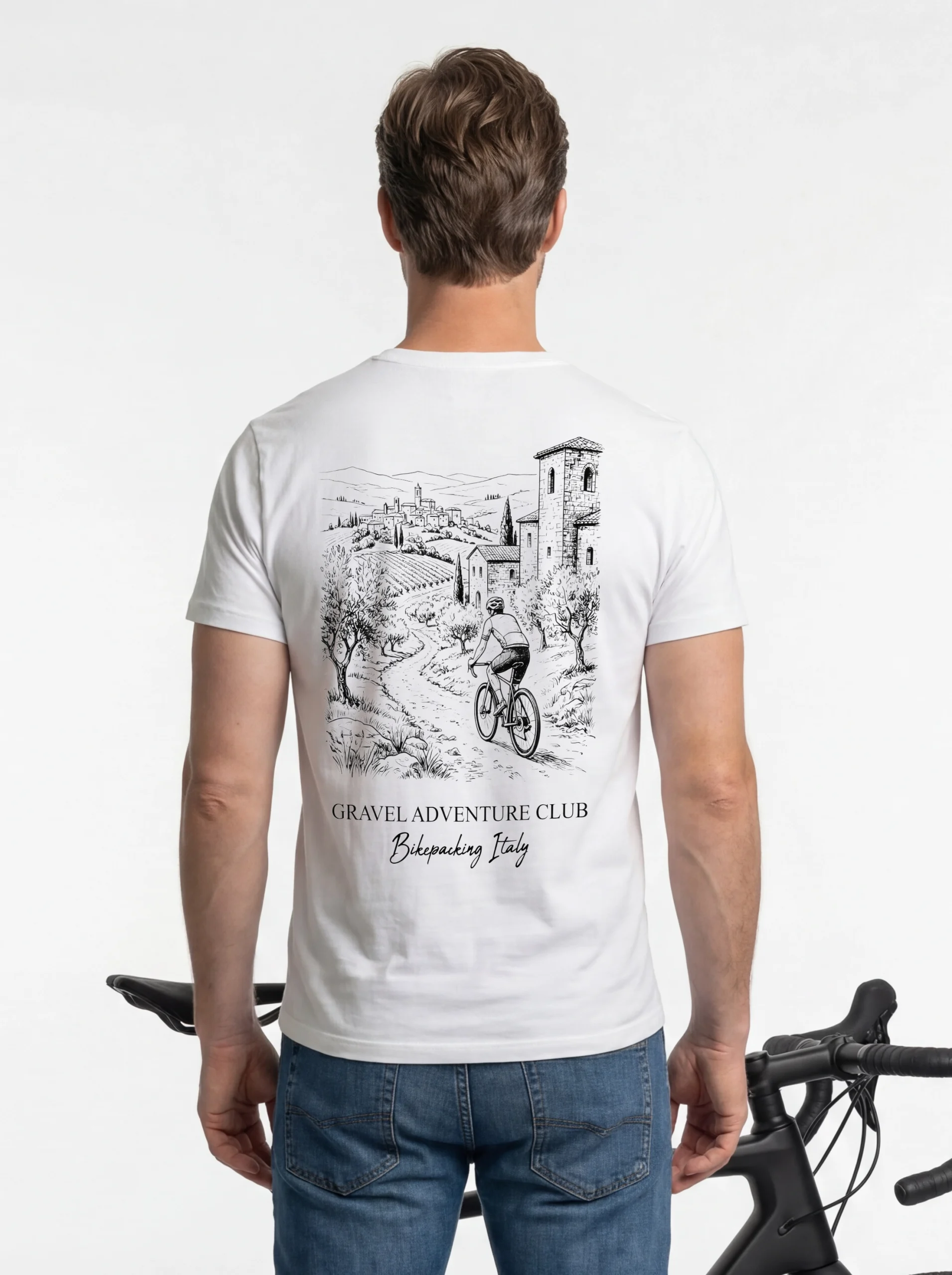 KOSZULKA BAWEŁNIANA GRAVEL Bikepacking