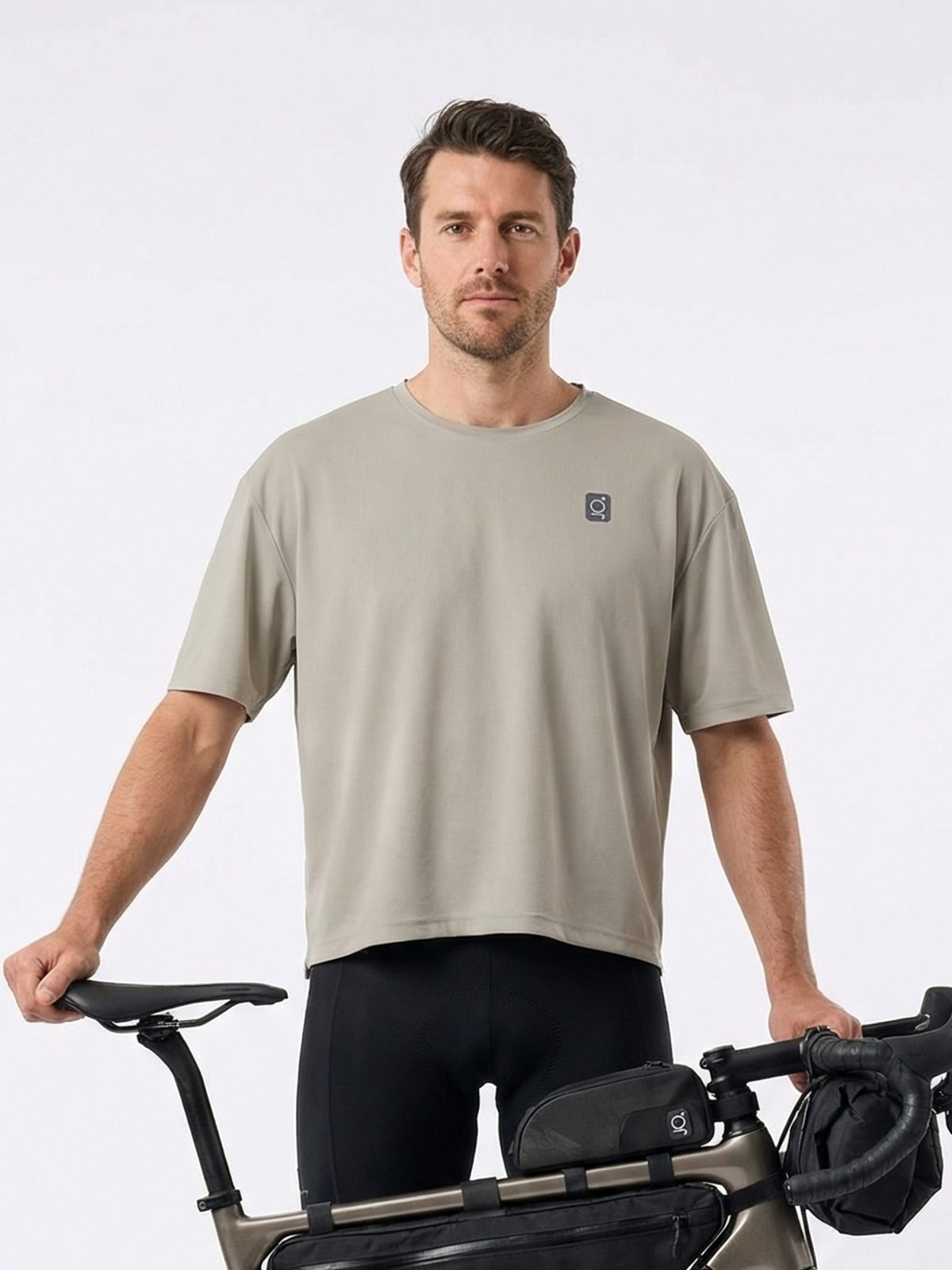 Koszulka rowerowa oversize z kieszeniami