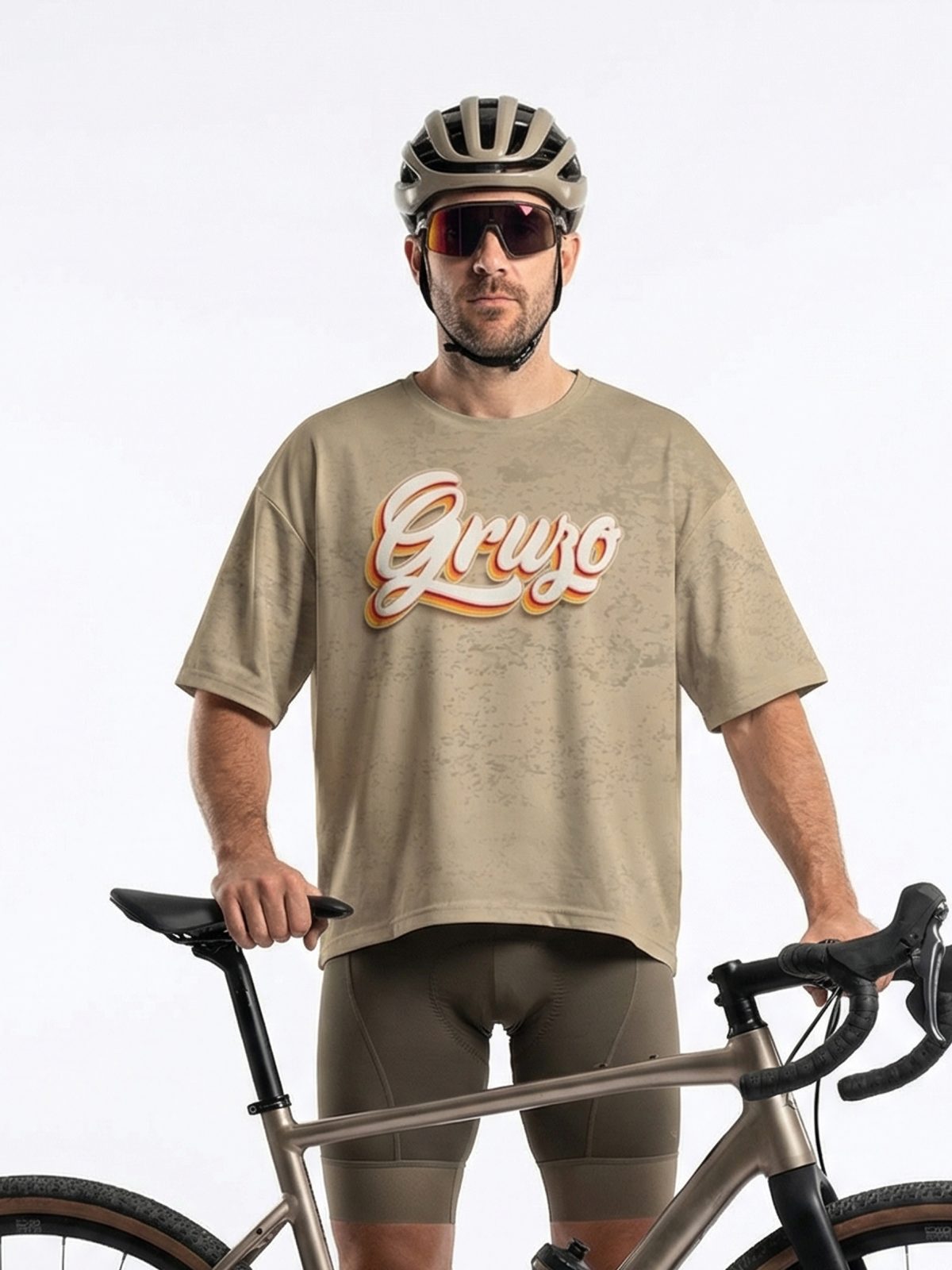 Koszulka rowerowa oversize z kieszeniami