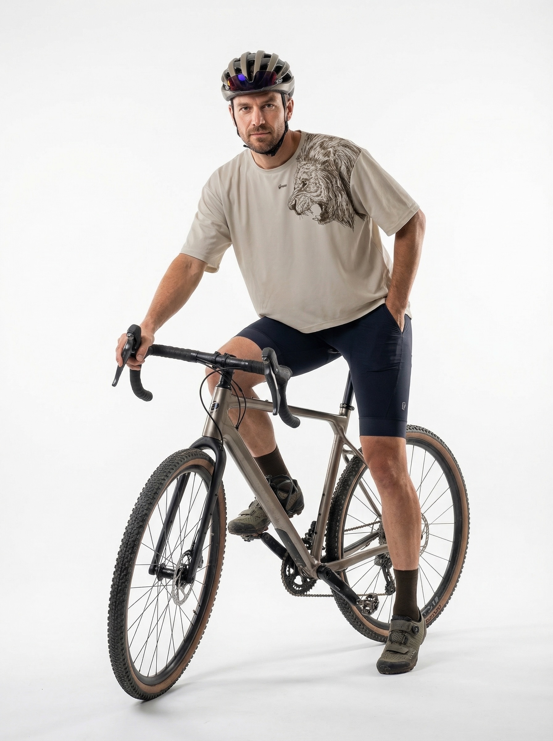 Koszulka rowerowa Oversize LION - obrazek 3